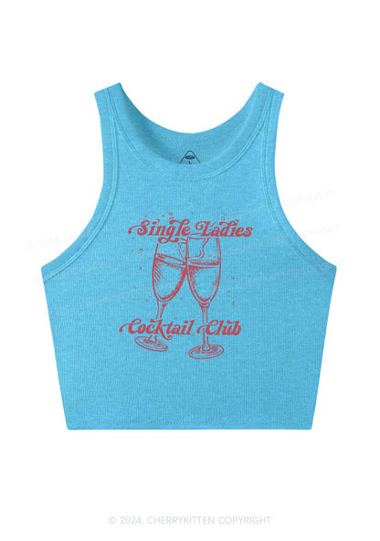 Single Ladies Y2K Valentine's Day Crop Tank Top Cherrykitten