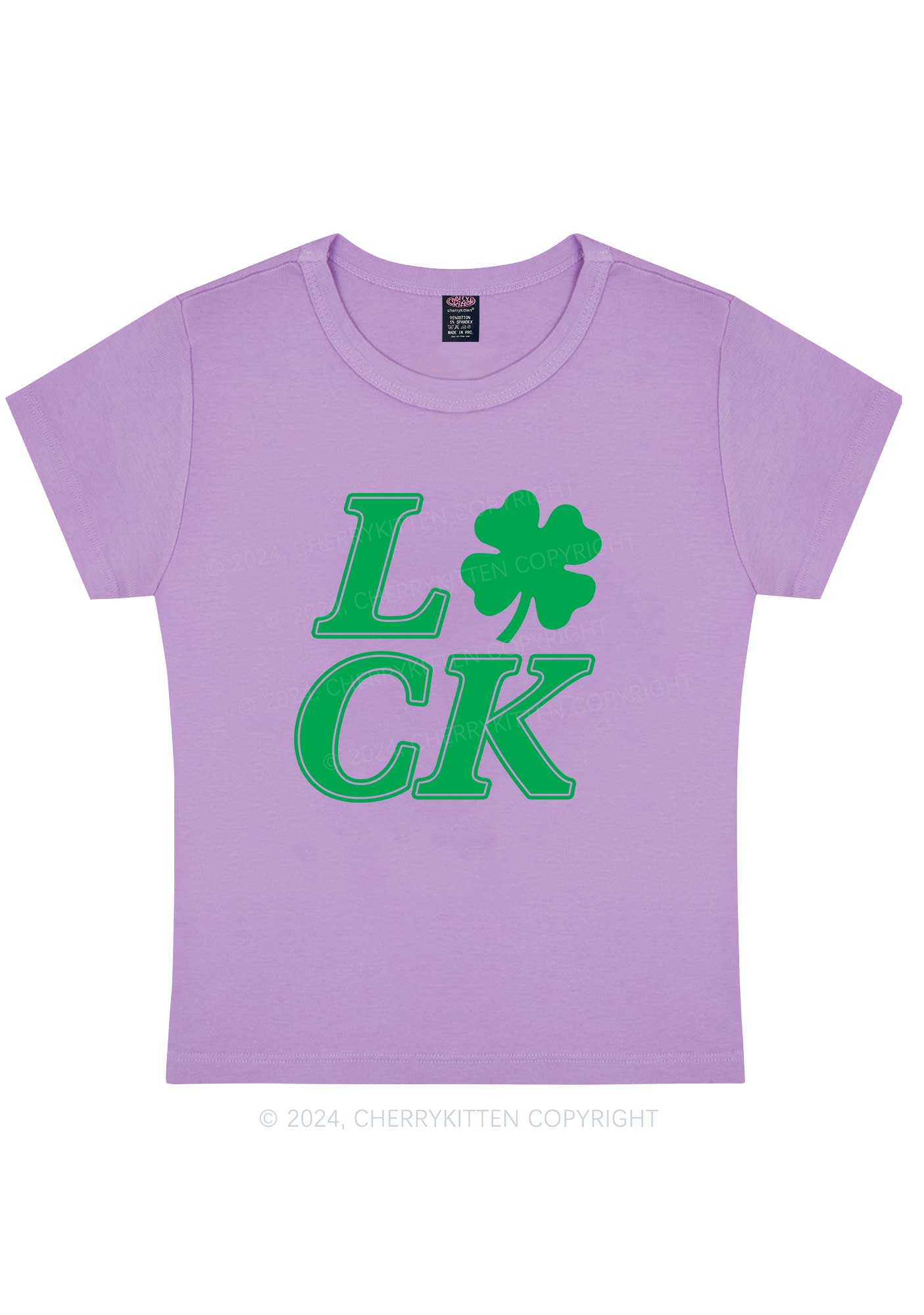 I Love CK St Patricks Y2K Baby Tee Cherrykitten