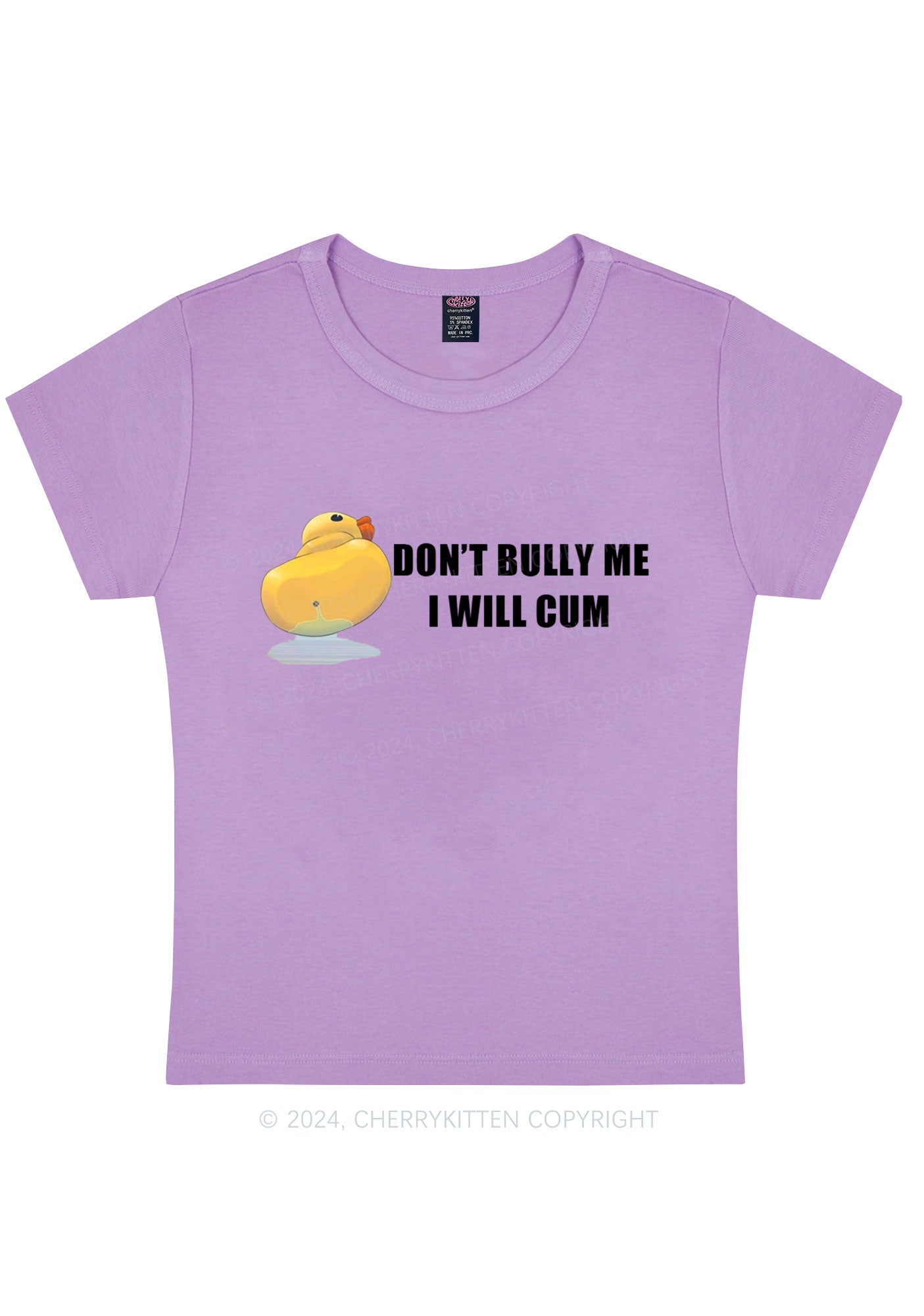 Don't Bully Duck Y2K Baby Tee Cherrykitten