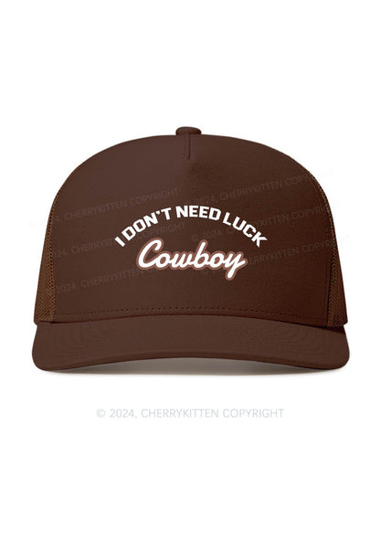 Luck Cowboy Y2K Trucker Mesh Hat Cherrykitten