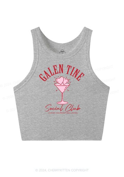 Galentine Social Club Y2K Valentine's Day Crop Tank Top Cherrykitten