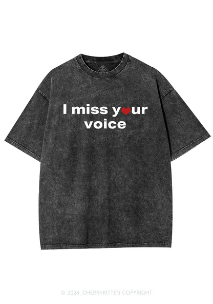 Miss Your Voice Y2K Valentine's Day Washed Tee Cherrykitten