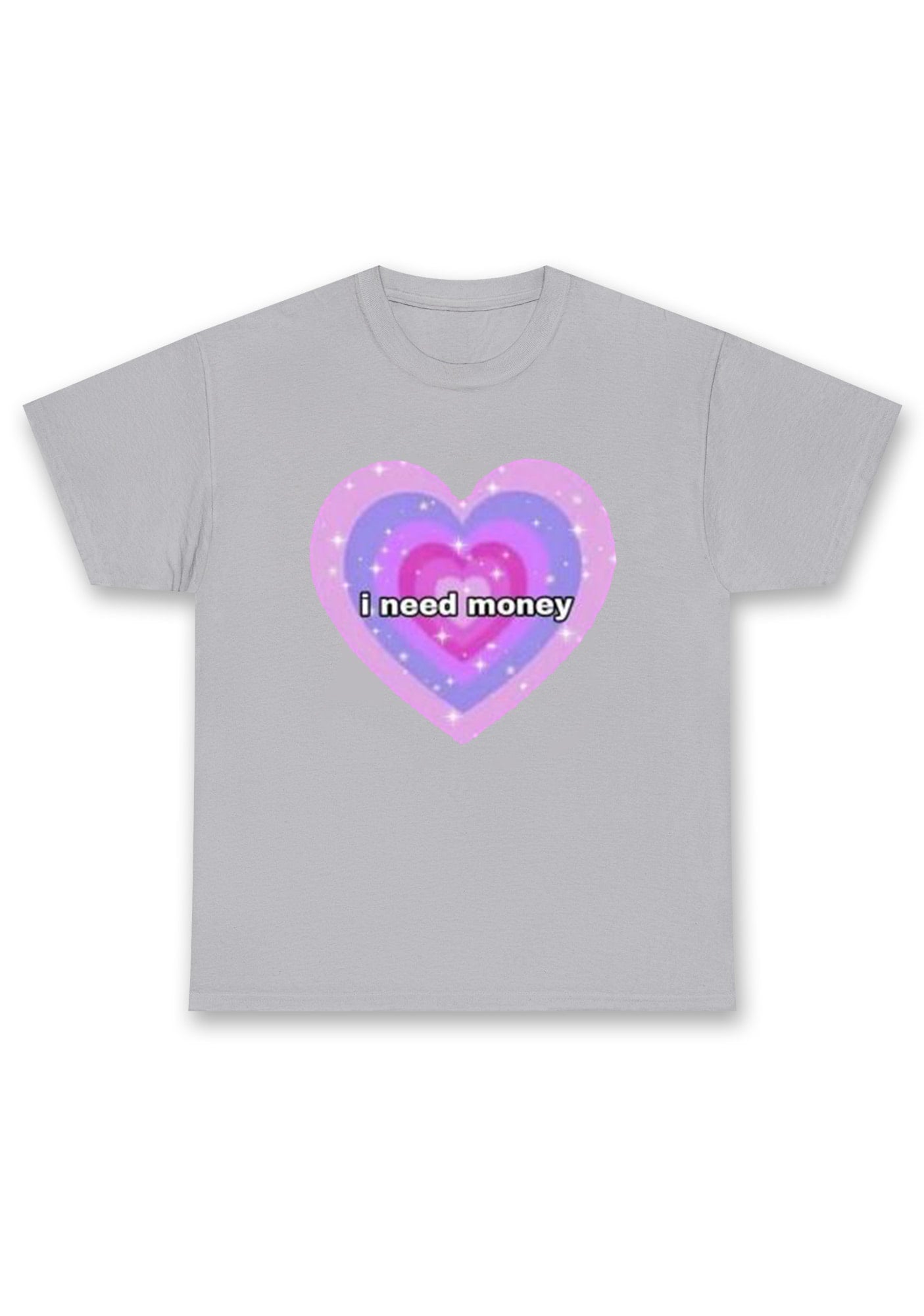 I Need Money Hearts Chunky Shirt