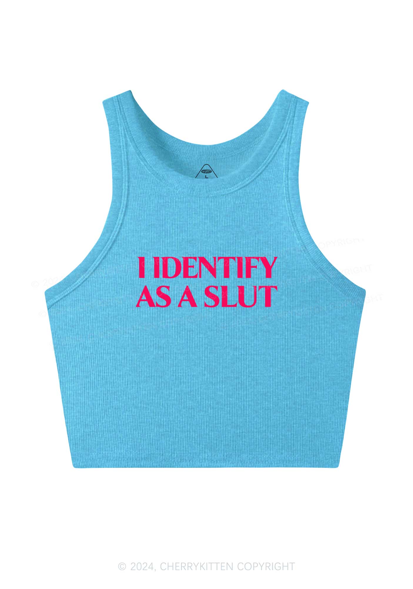 Identify As A Slxt Y2K Crop Tank Top Cherrykitten