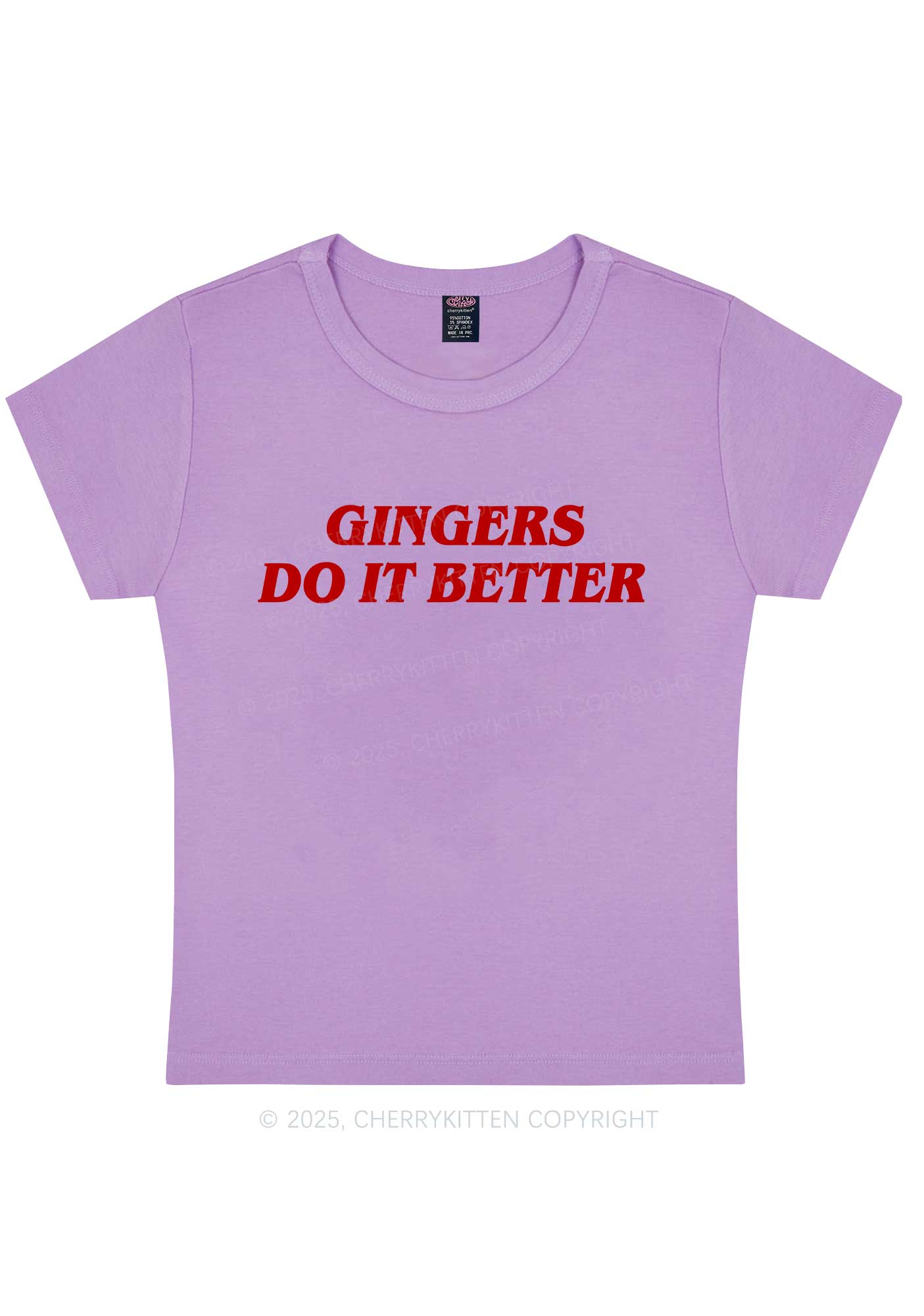 Gingers Do It Better Y2K Baby Tee Cherrykitten