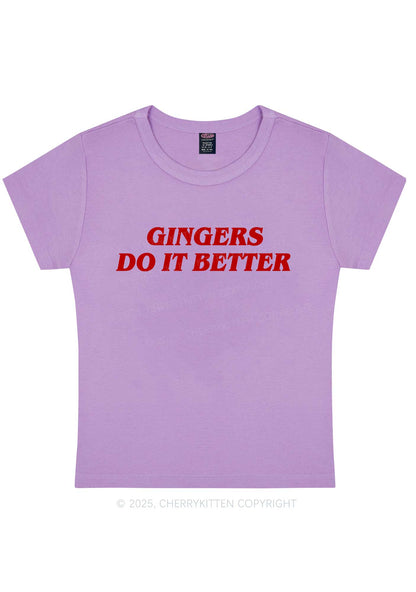 Gingers Do It Better Y2K Baby Tee Cherrykitten