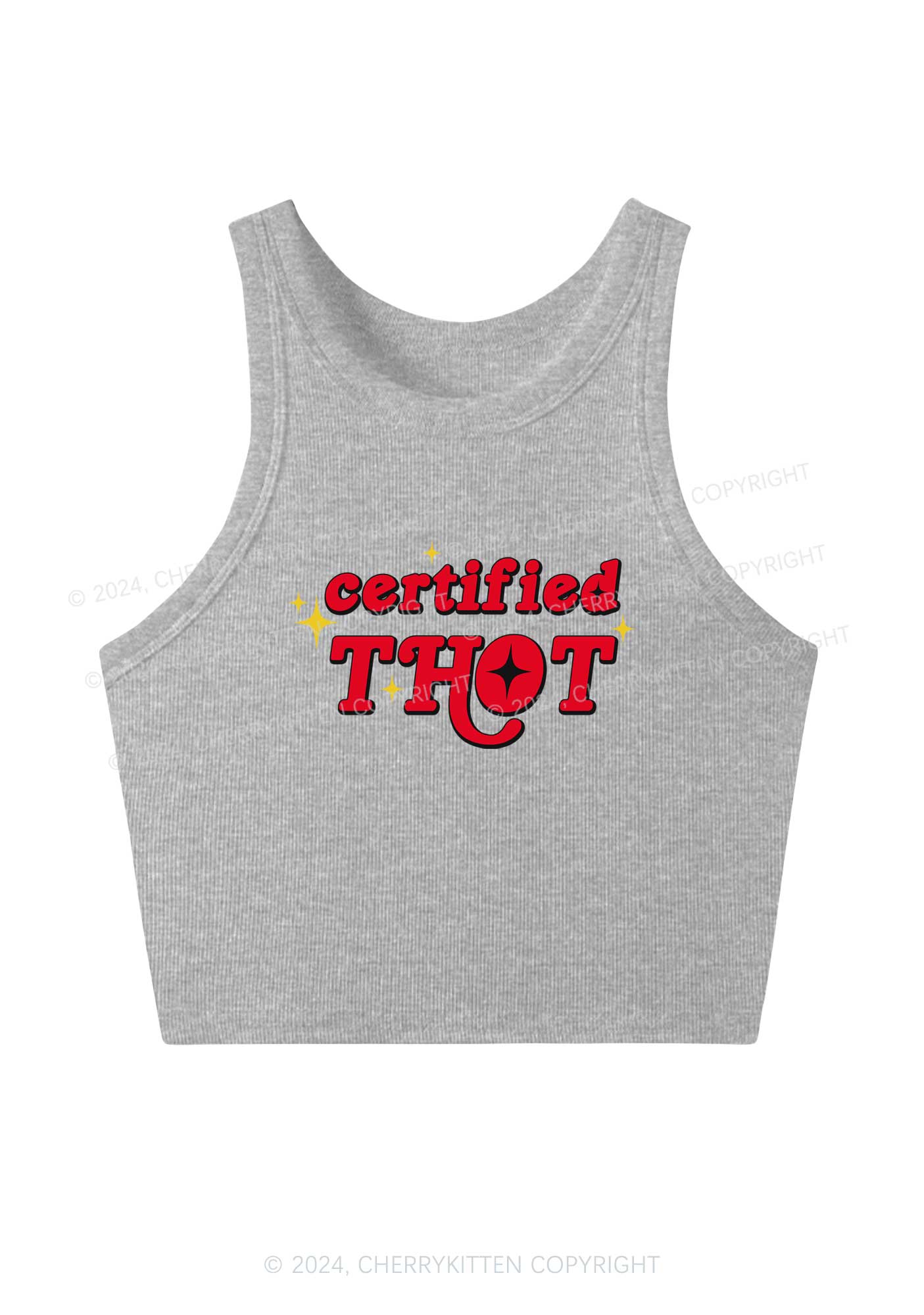 Certified Thxt Y2K Crop Tank Top Cherrykitten