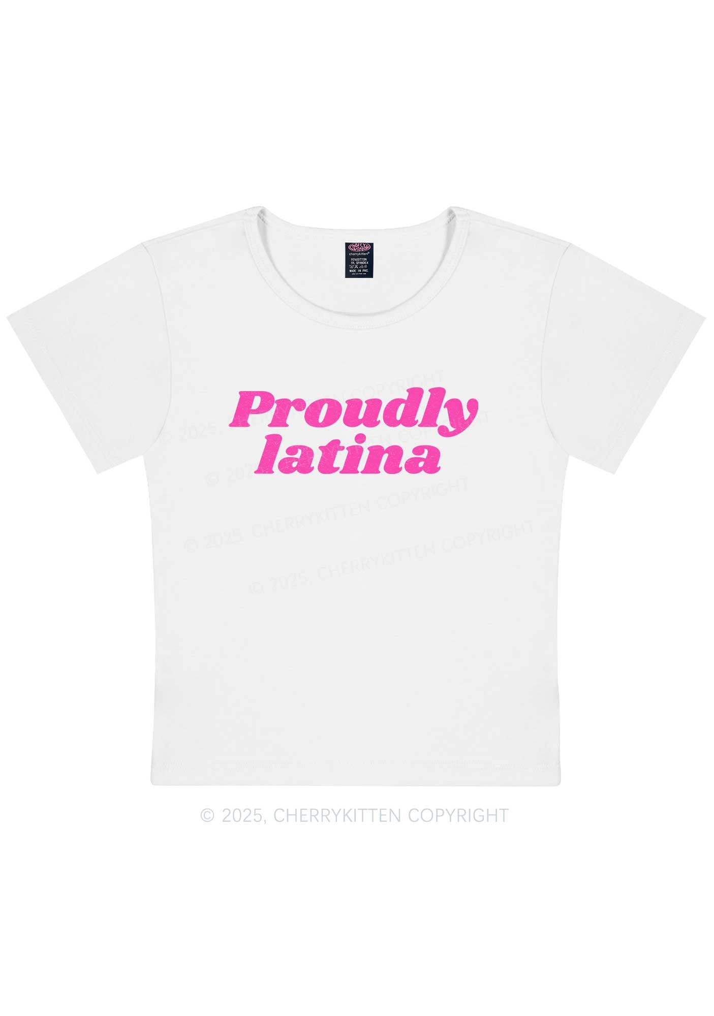 Proudly Latina Y2K Baby Tee Cherrykitten