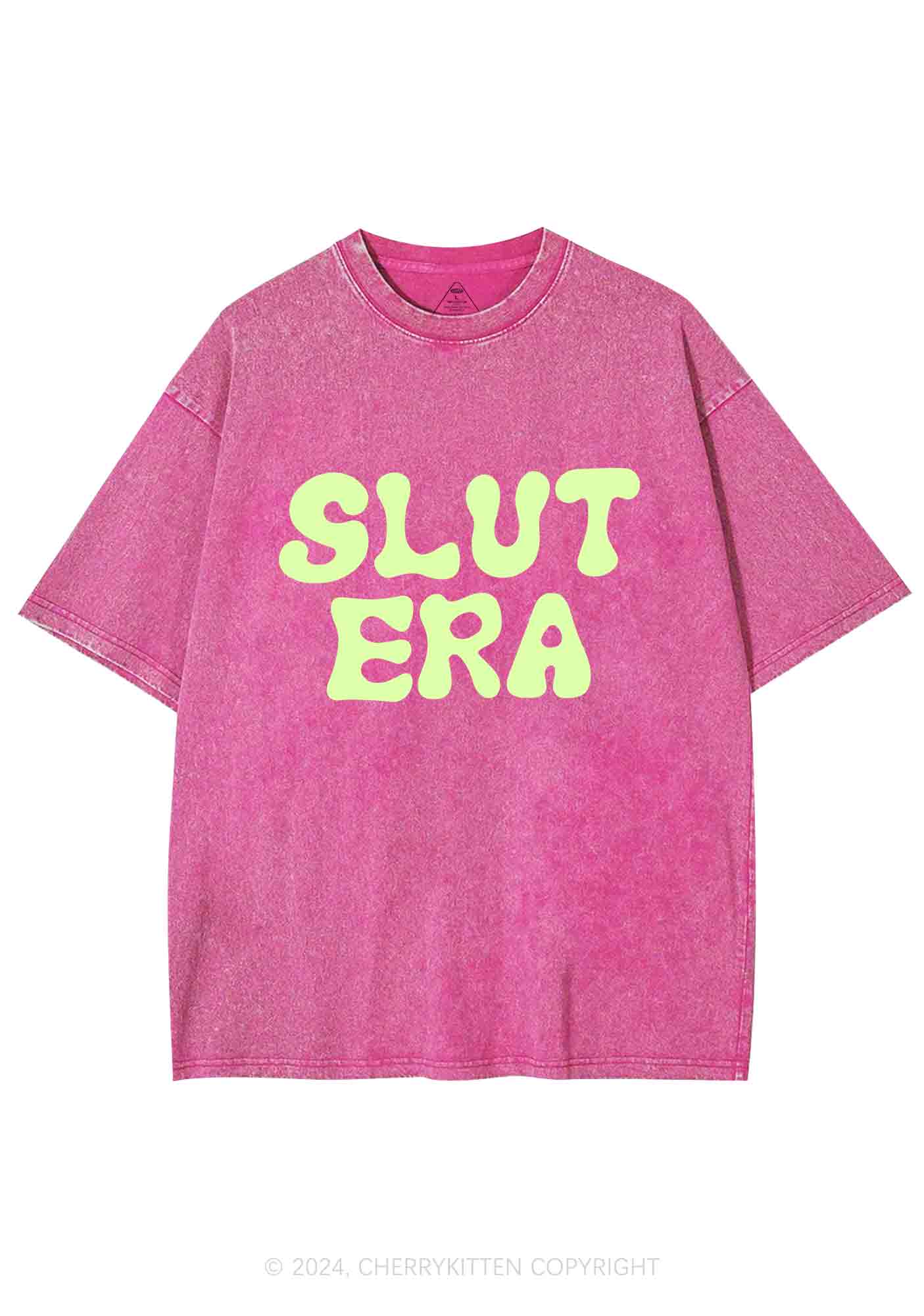 Slxt Era Y2K Washed Tee Cherrykitten