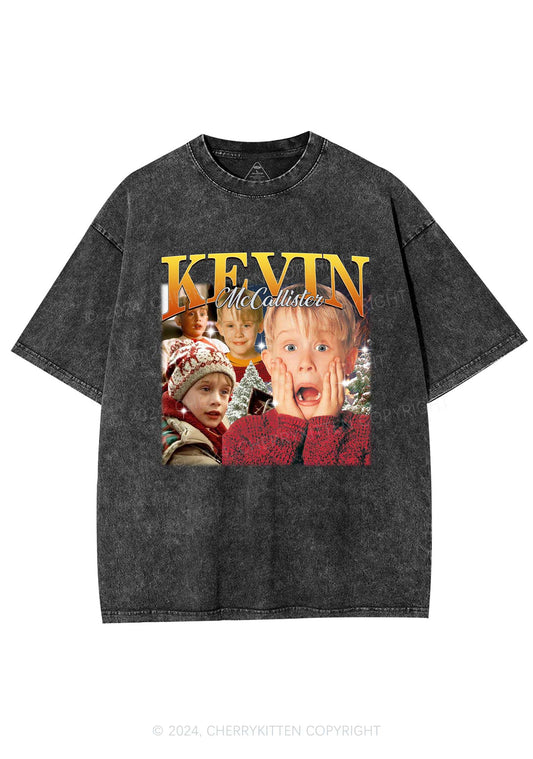 Christmas Kevin Alone Y2K Washed Tee Cherrykitten