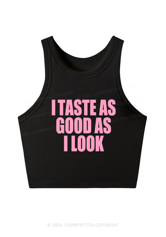 Taste Good Y2K Crop Tank Top Cherrykitten