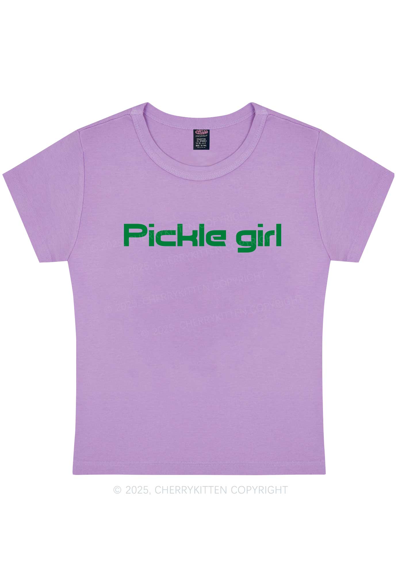 Pickle Girl Y2K Baby Tee Cherrykitten