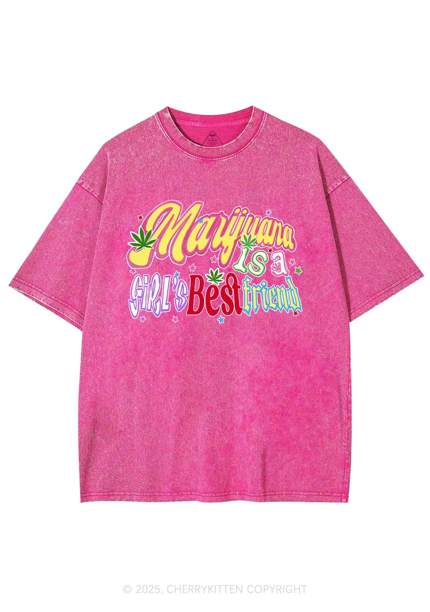 Girls Best Friend Y2K Washed Tee Cherrykitten