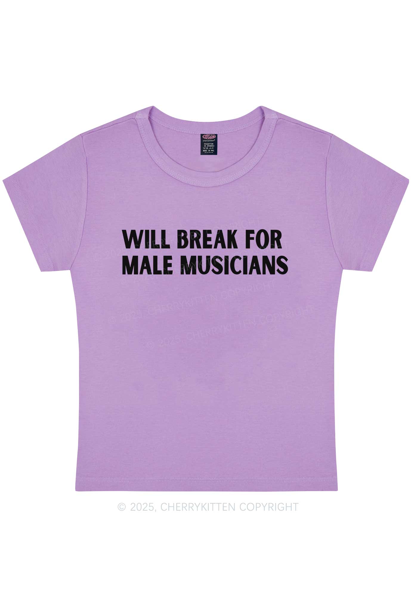 Break For Male Musicians Y2K Baby Tee Cherrykitten