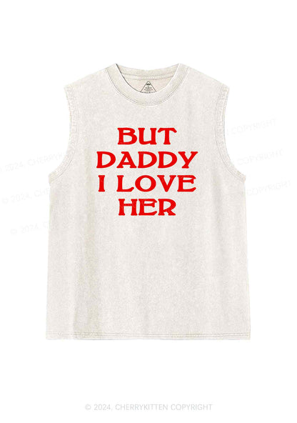 But Daddy I Love Her Y2K Washed Tank Cherrykitten