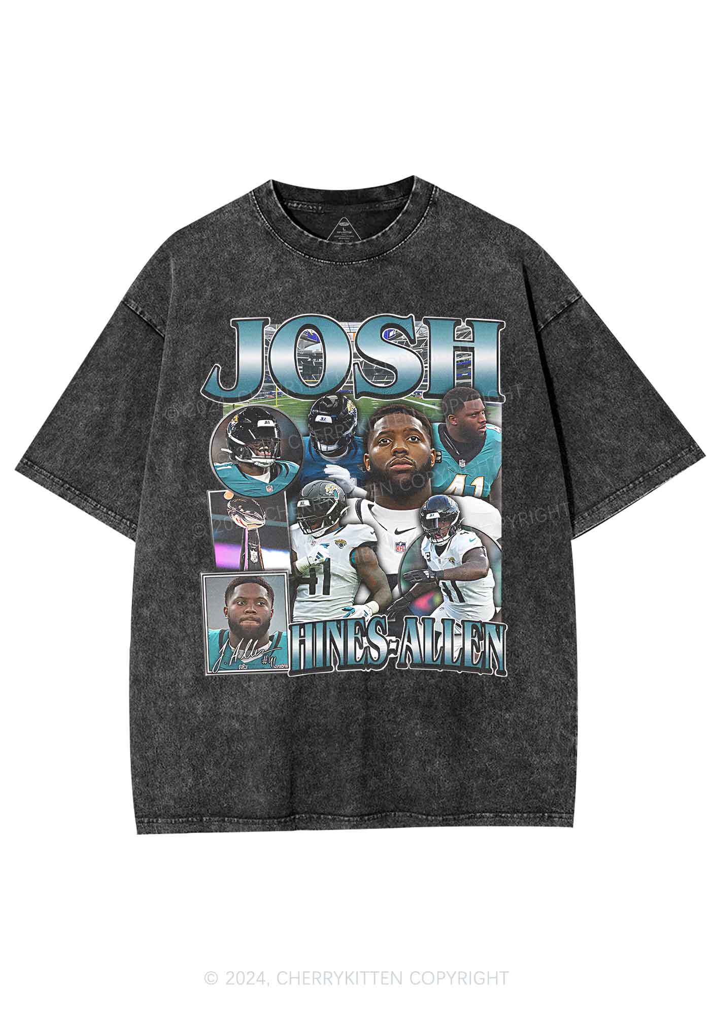 Green Josh Y2K Super Bowl Washed Tee Cherrykitten