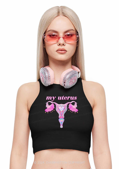 Female Organ Y2K Crop Tank Top Cherrykitten