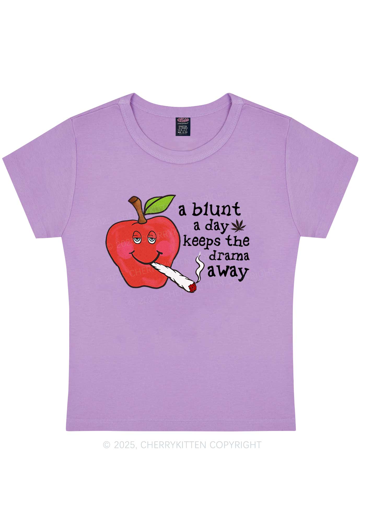 A Blunt A Day Y2K Baby Tee Cherrykitten