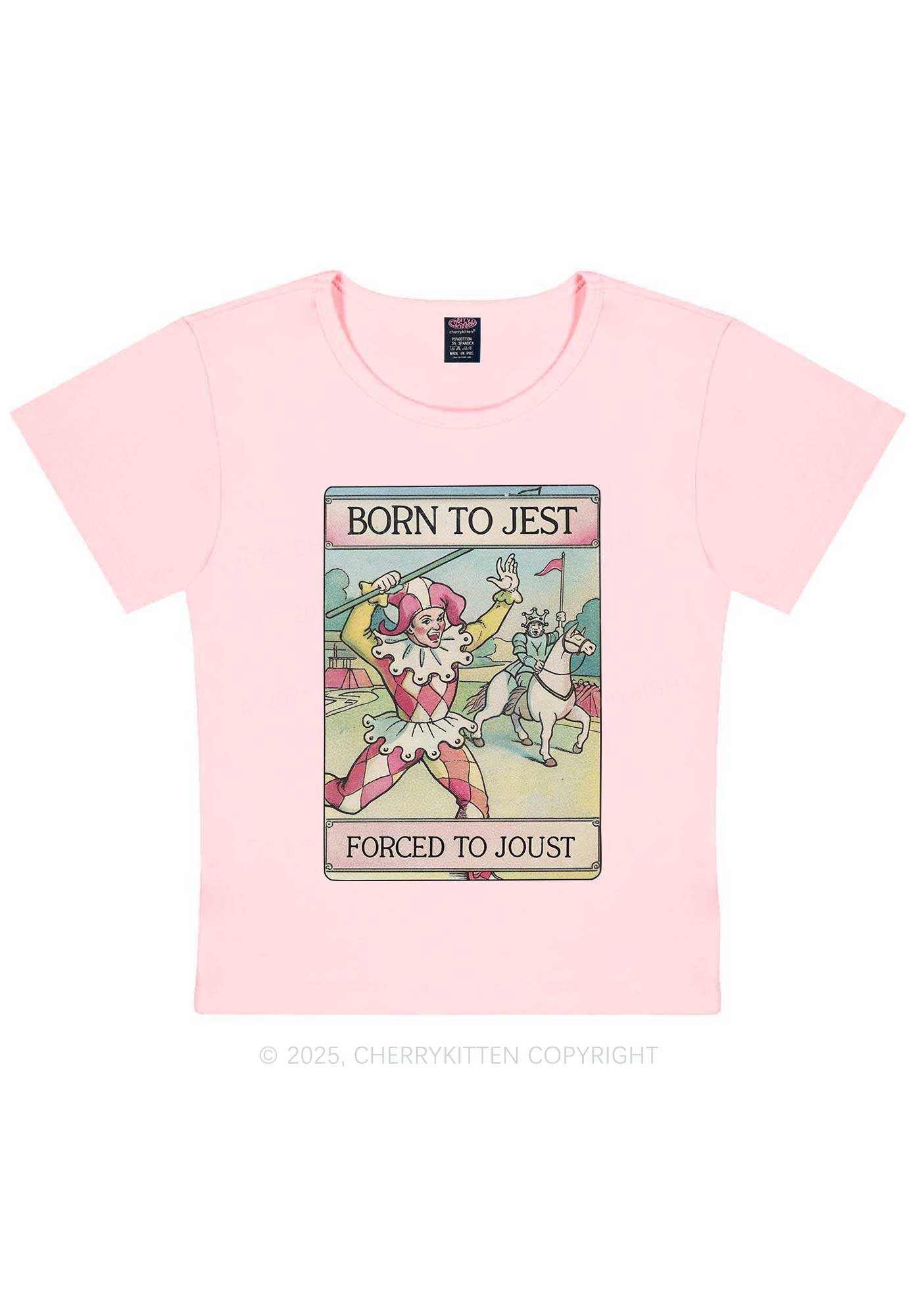 Forced To Joust Y2K Baby Tee Cherrykitten