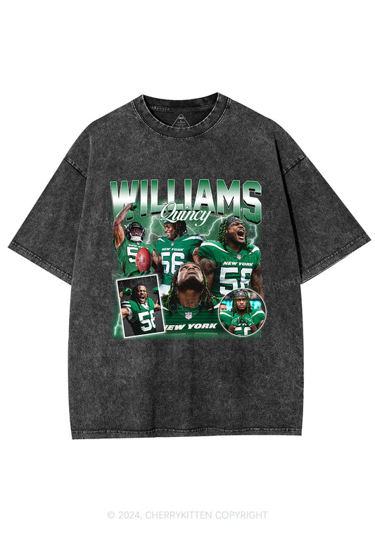 Green Williams Y2K Super Bowl Washed Tee Cherrykitten