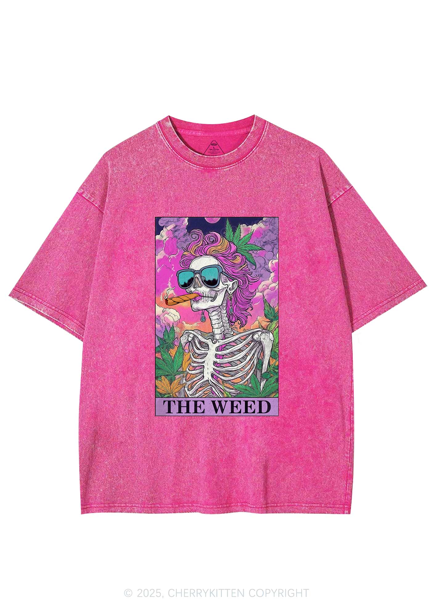 The Wxxd Skeleton Y2K Washed Tee Cherrykitten