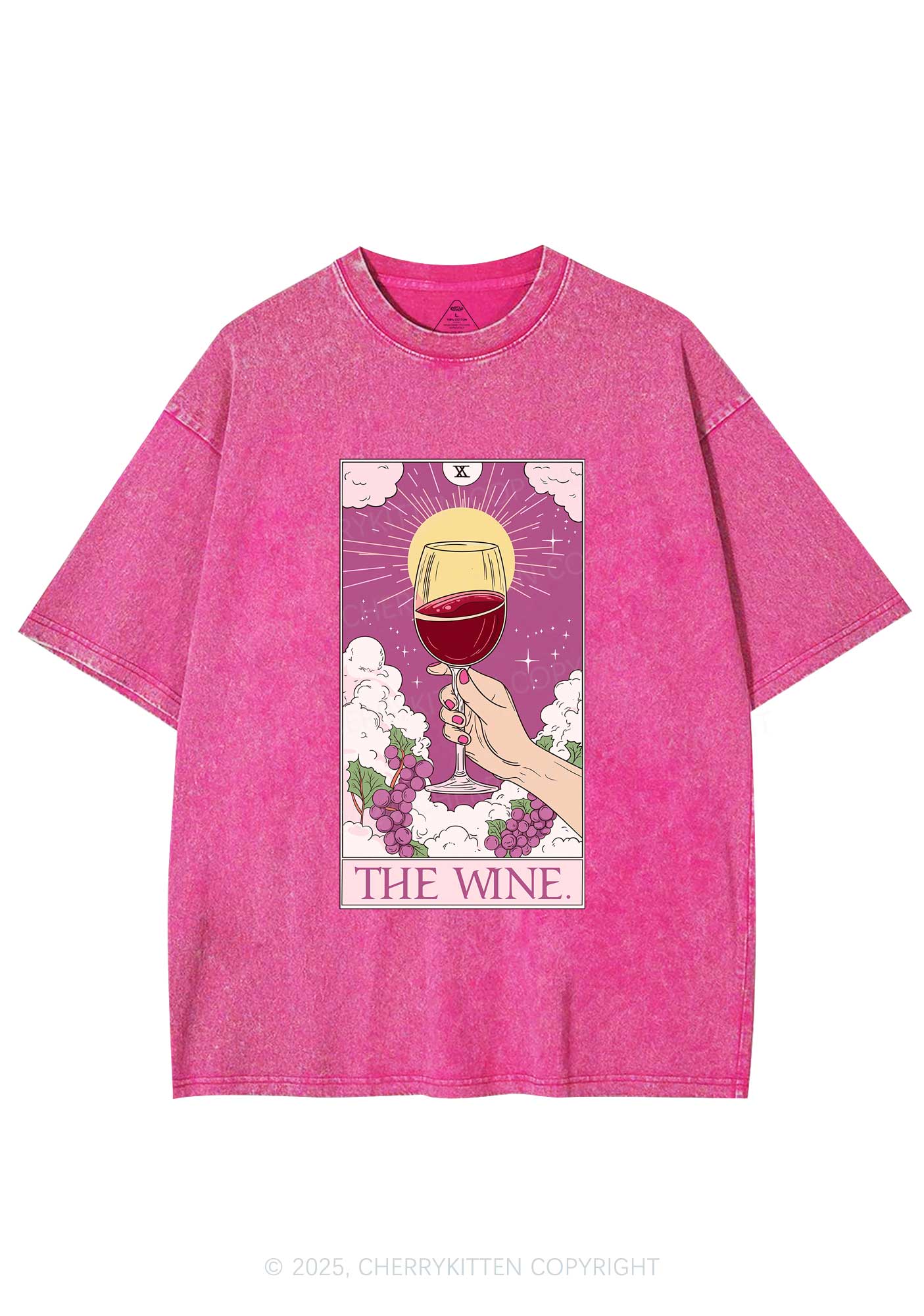 The Wine Y2K Washed Tee Cherrykitten