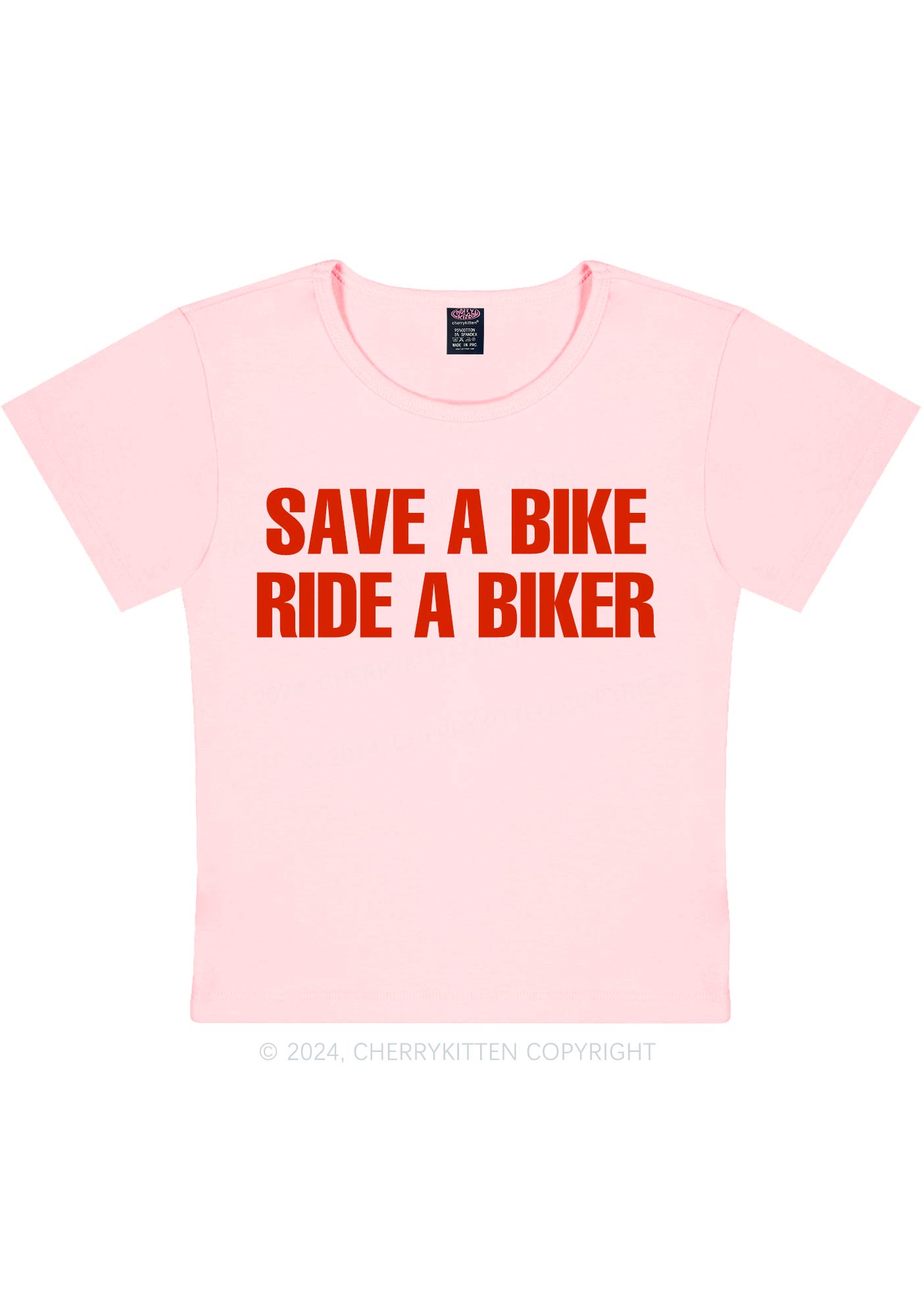 Save Bike Ride Biker Y2K Baby Tee Cherrykitten