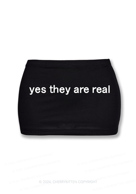 Yes They Are Real Y2K Mini Hip Skirt Cherrykitten