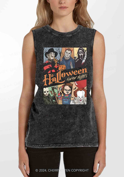 Halloween Horror Nights Y2K Washed Tank Cherrykitten