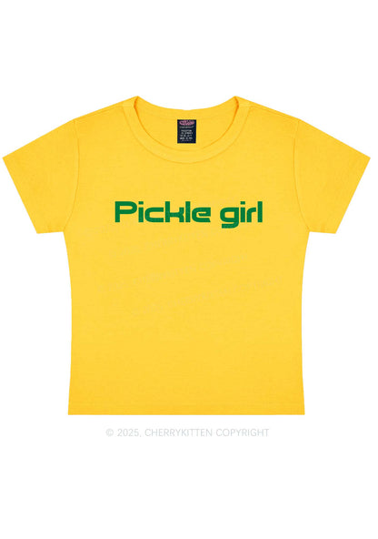 Pickle Girl Y2K Baby Tee Cherrykitten