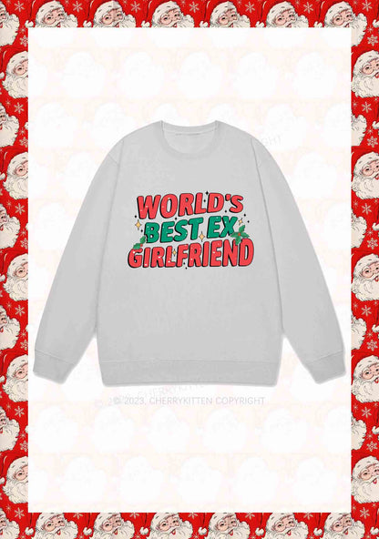 World's Best Ex Christmas Y2K Sweatshirt Cherrykitten