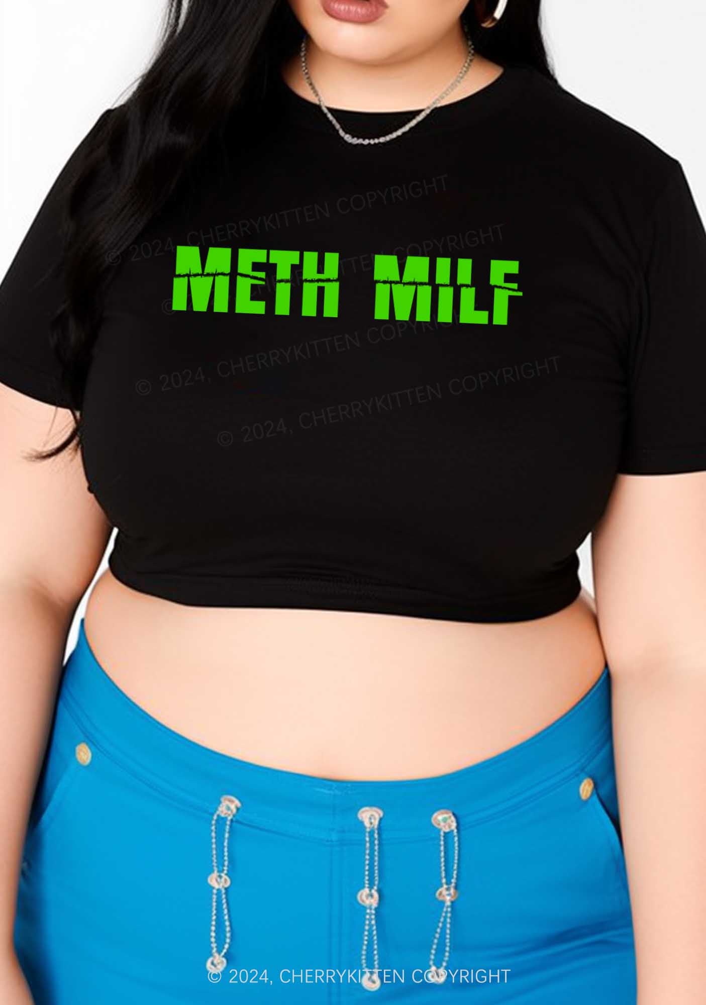 Curvy Mxxh Mxxf Y2K Baby Tee Cherrykitten