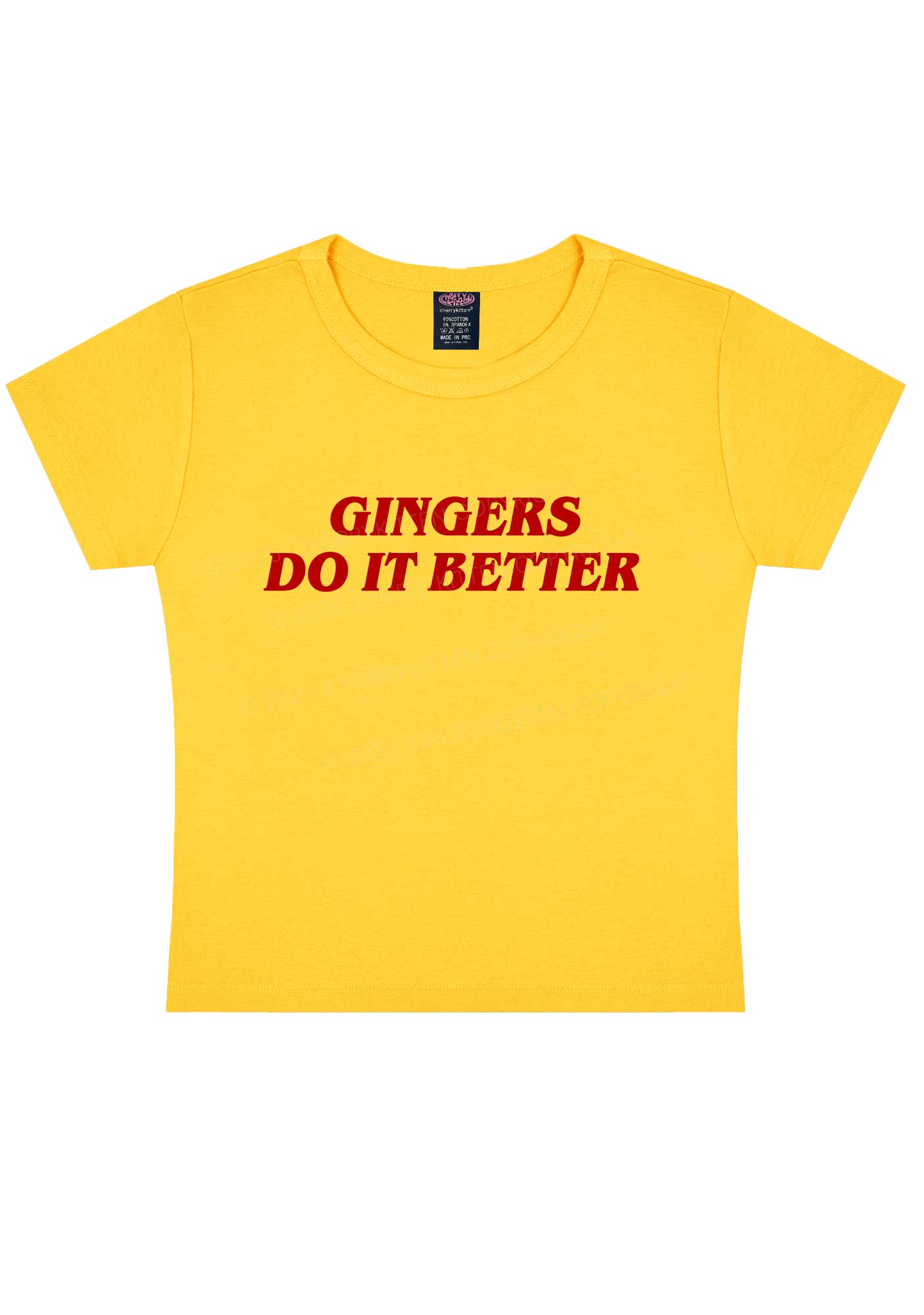 Gingers Do It Better Y2K Baby Tee Cherrykitten