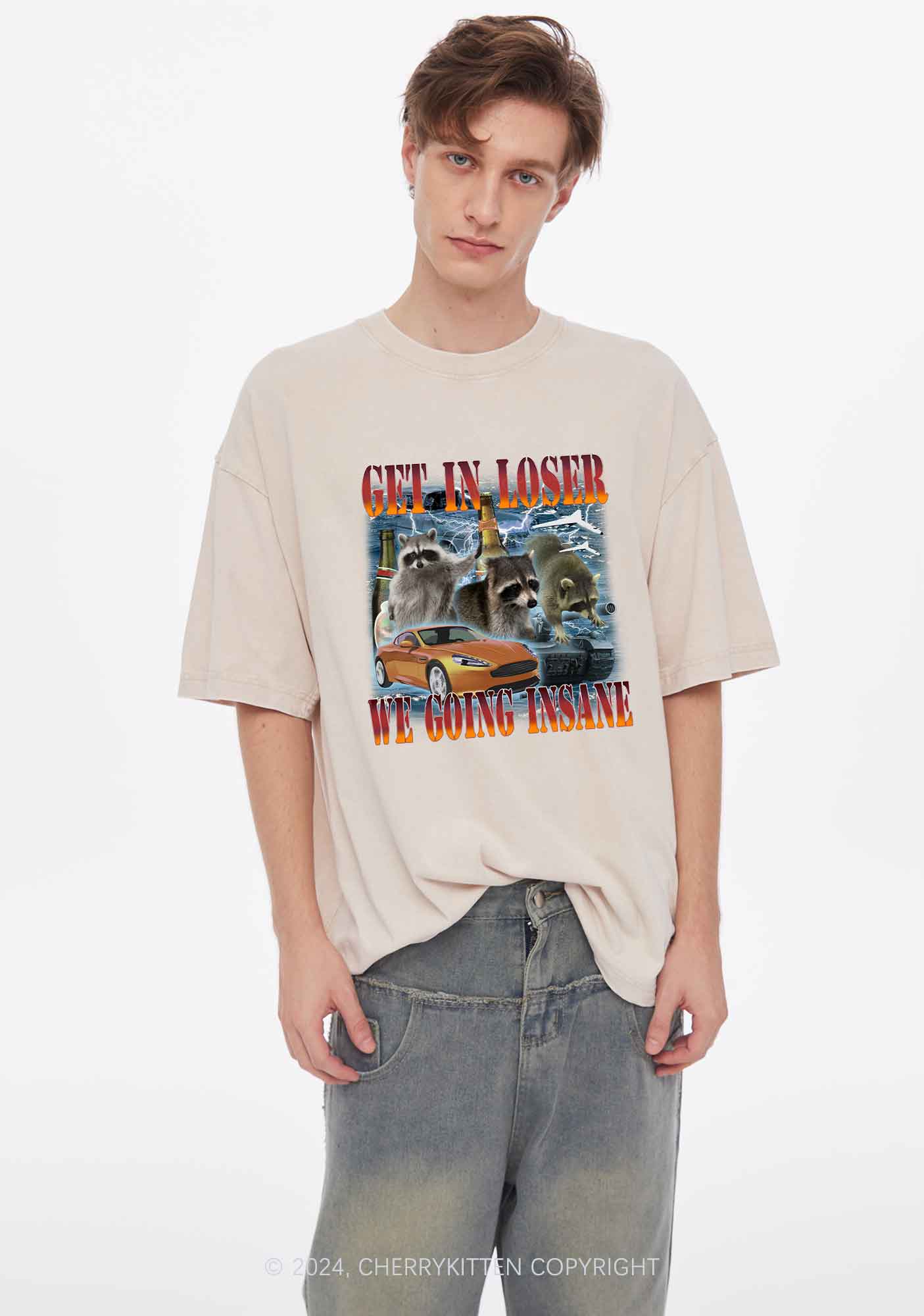 We Going Insane Y2K Washed Tee Cherrykitten