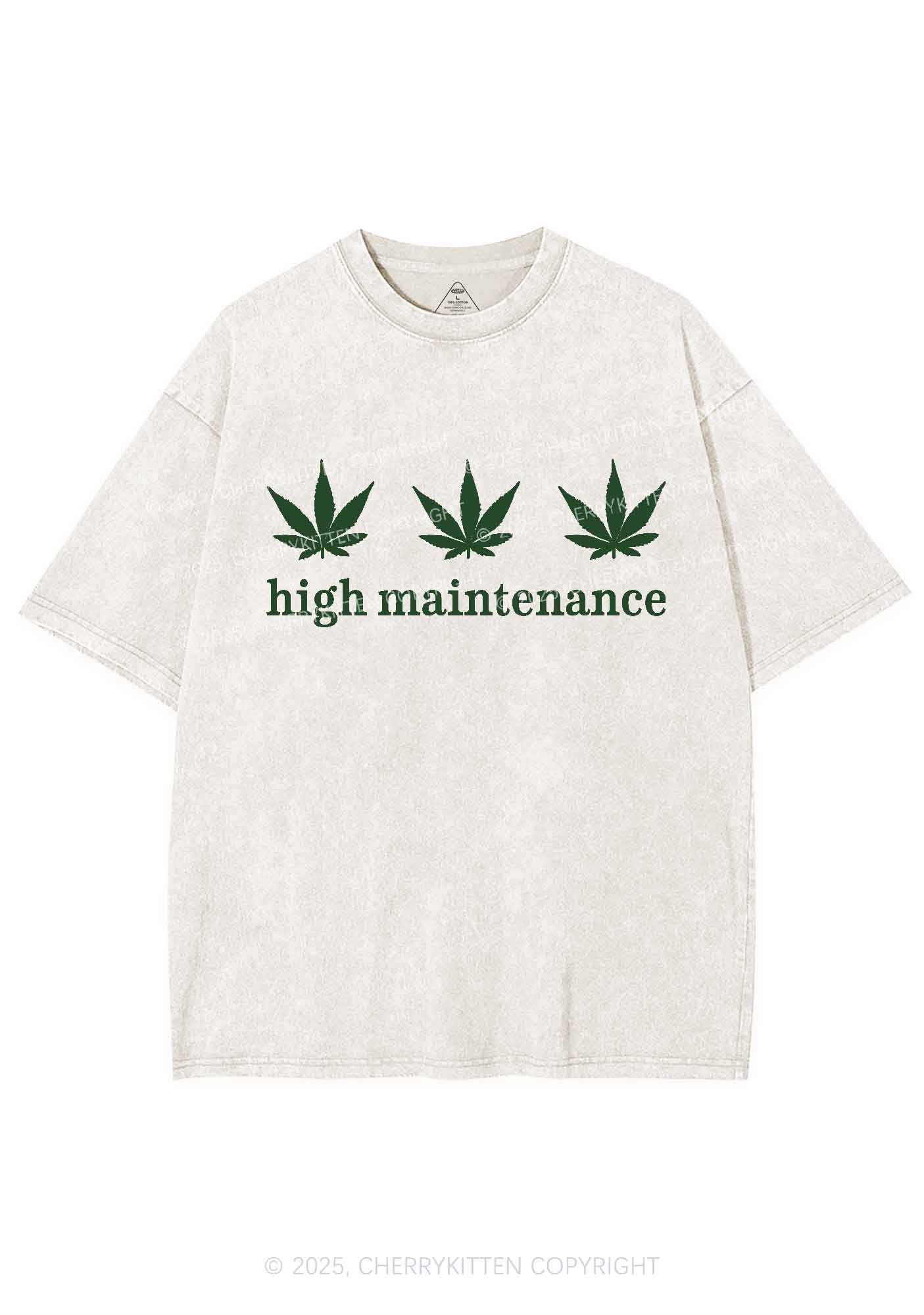 High Maintenance Y2K Washed Tee Cherrykitten