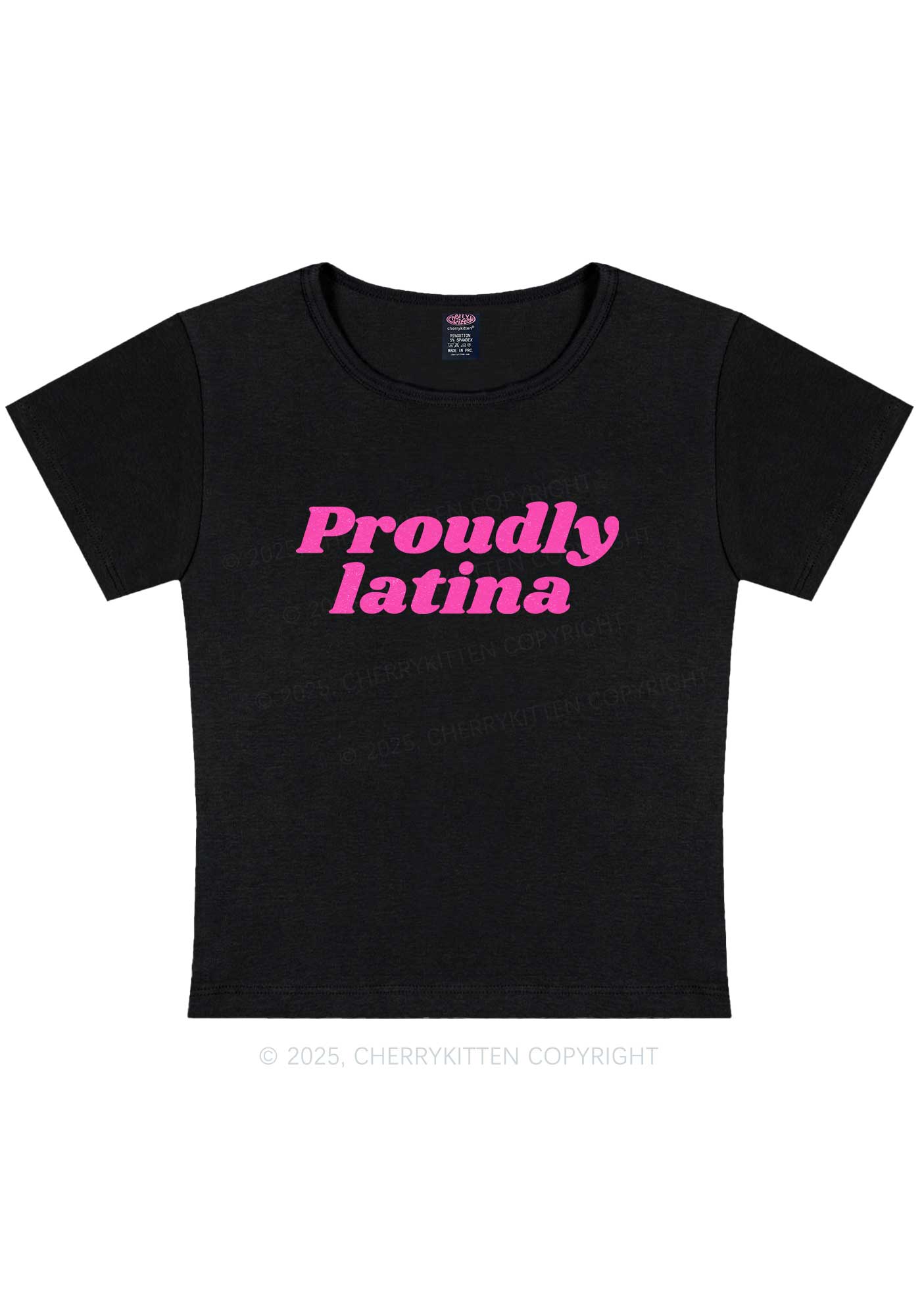 Proudly Latina Y2K Baby Tee Cherrykitten