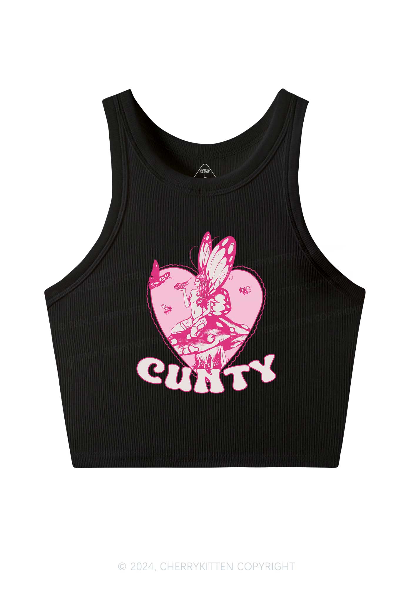 Butterfly Cxnty Y2K Crop Tank Top Cherrykitten