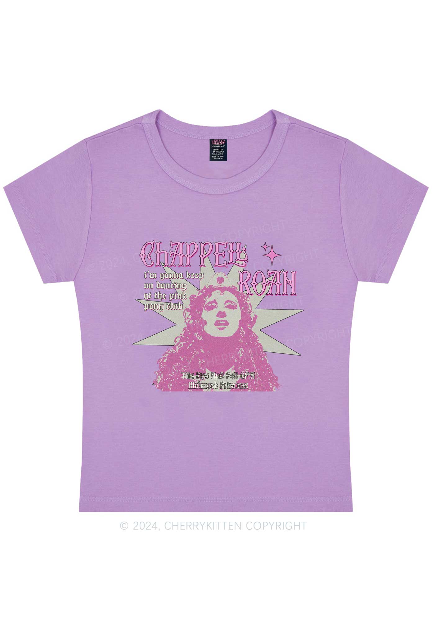 Curvy Keep On Dancing Y2K Baby Tee Cherrykitten