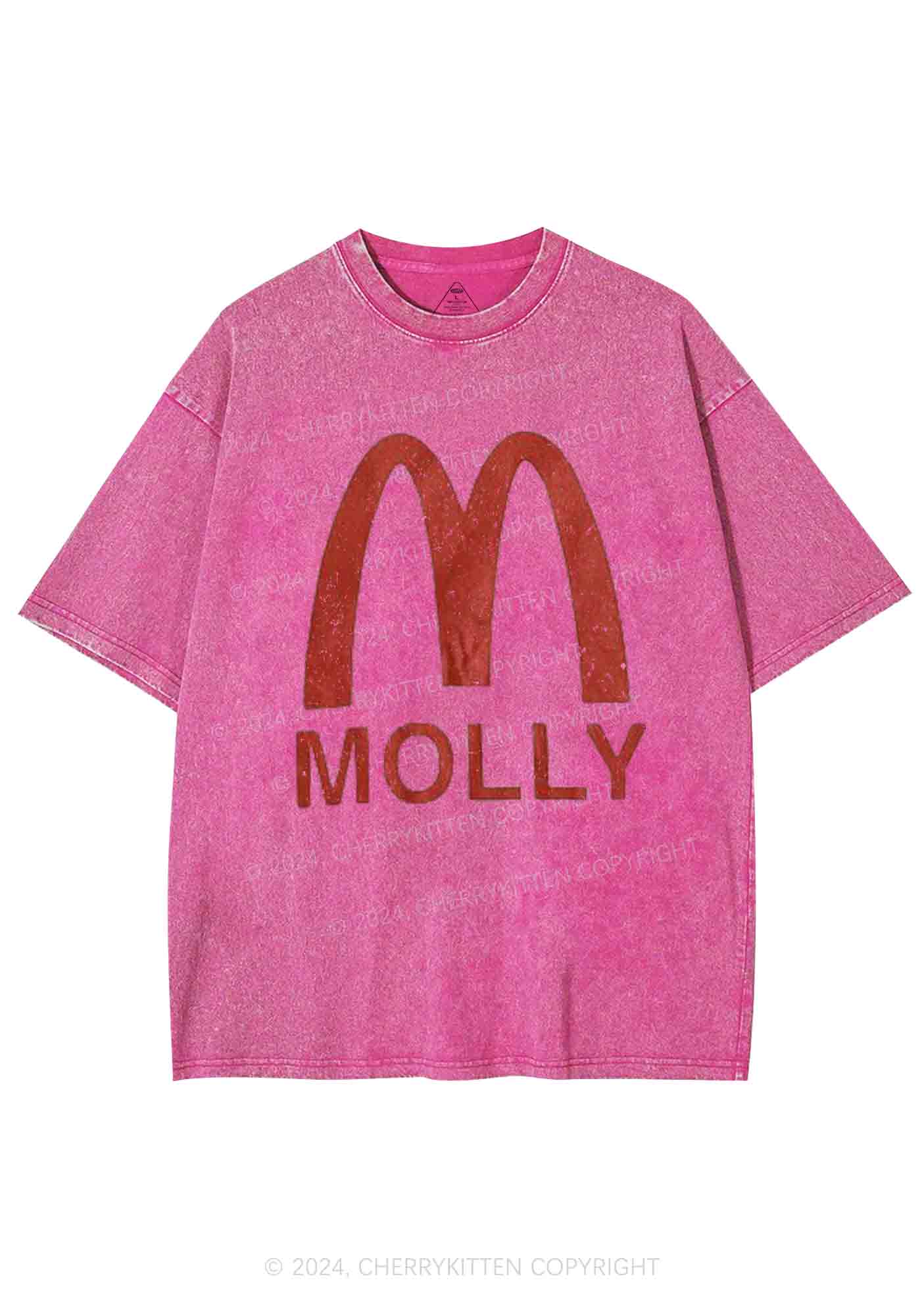 Red Molly Y2K Washed Tee Cherrykitten