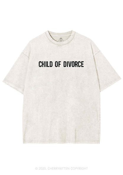 Child Of Divorce Y2K Washed Tee Cherrykitten