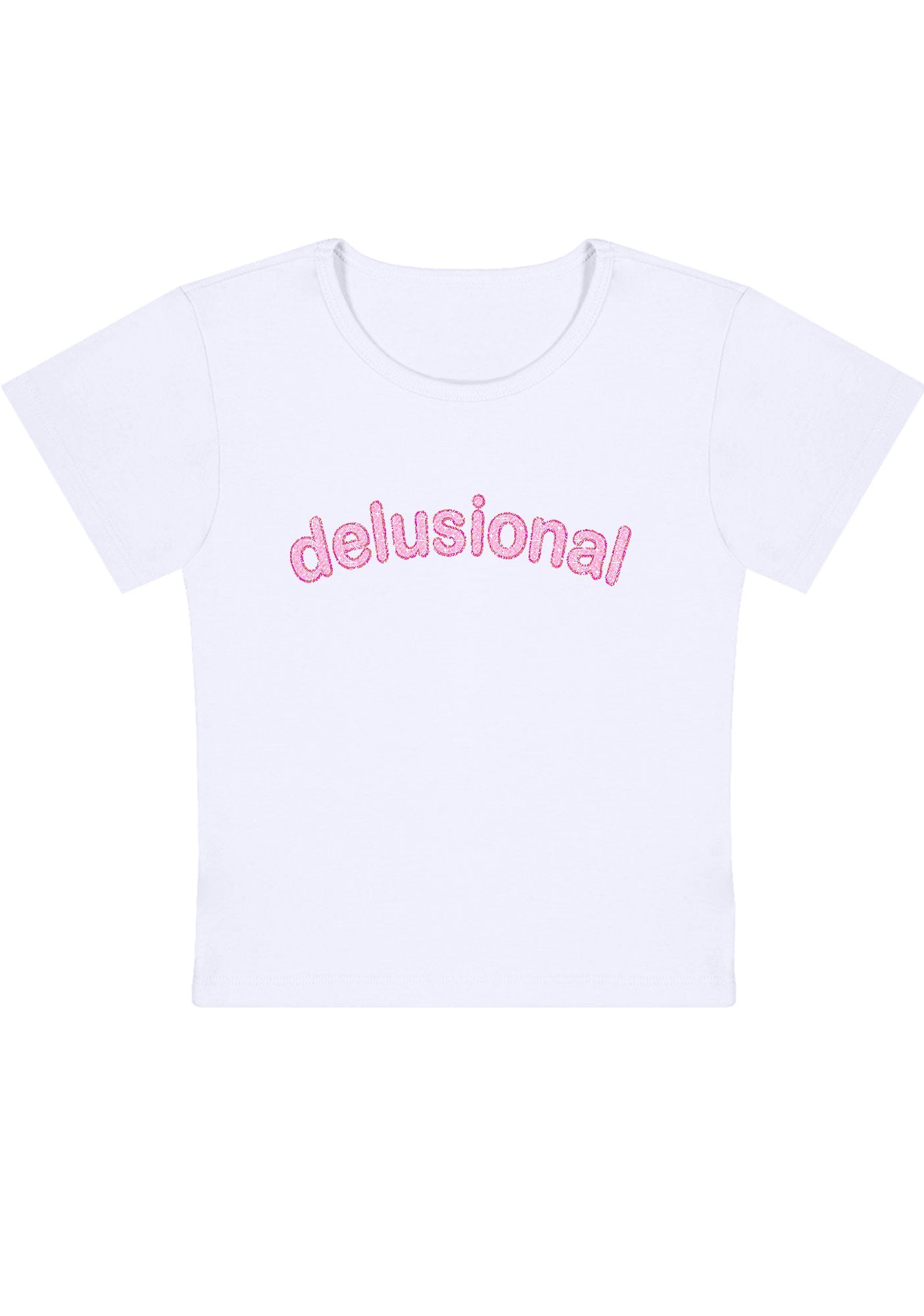 Curvy Delusional Baby Tee