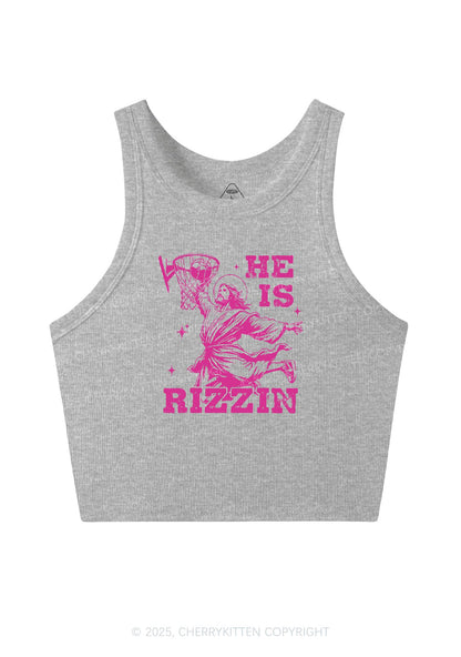 He Is Rizzin Y2K Crop Tank Top Cherrykitten