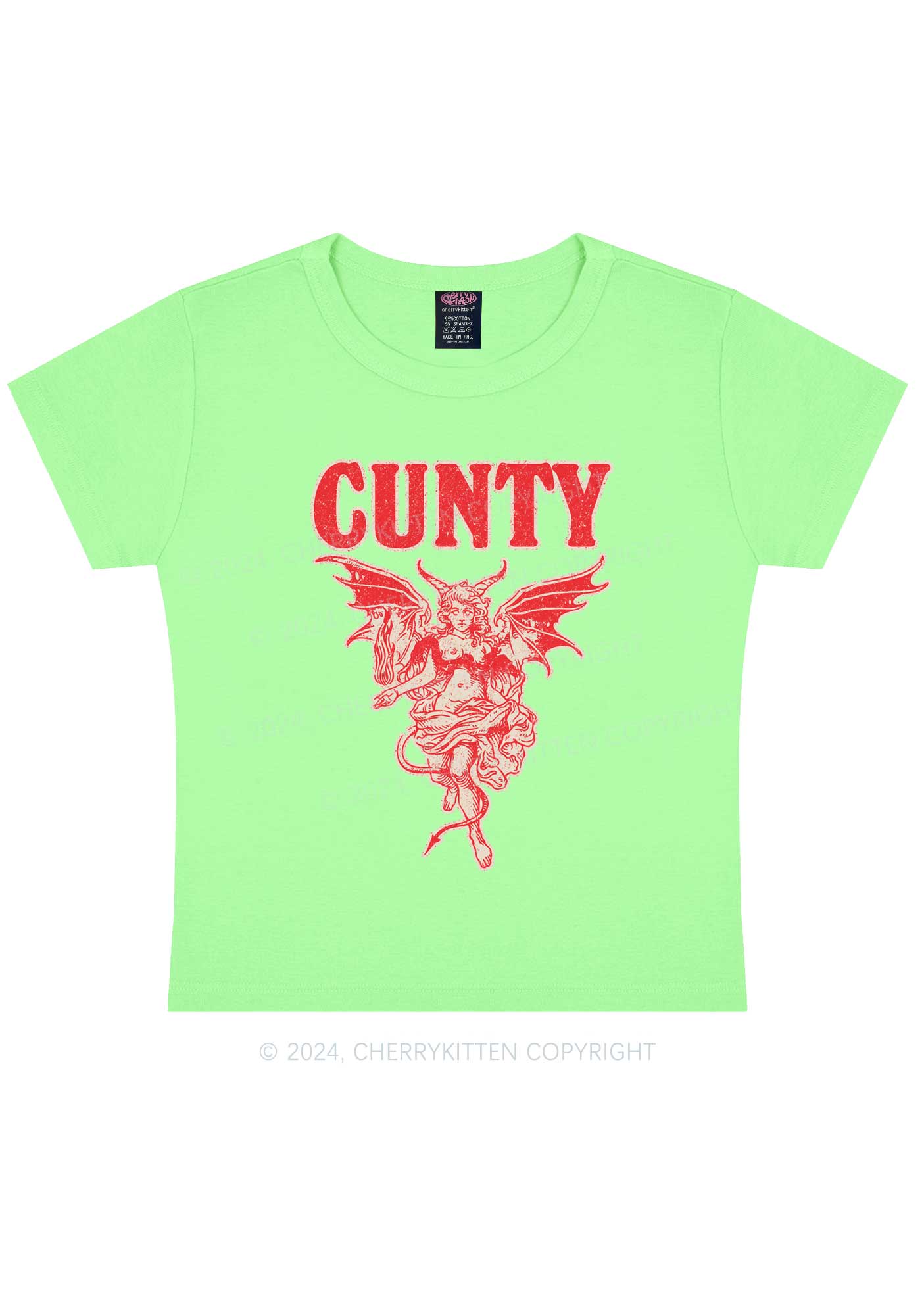 Cunty Satan Y2K Baby Tee Cherrykitten