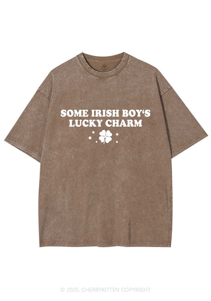 Irish Boys Lucky Charm St Patricks Y2K Washed Tee Cherrykitten