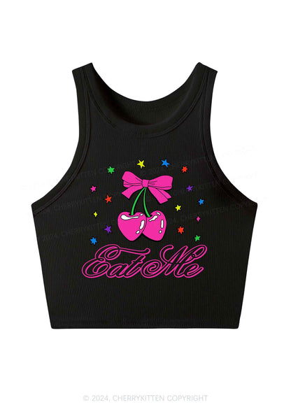 Eat Me Cherry Y2K Crop Tank Top Cherrykitten