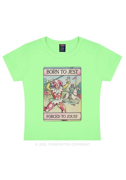 Forced To Joust Y2K Baby Tee Cherrykitten