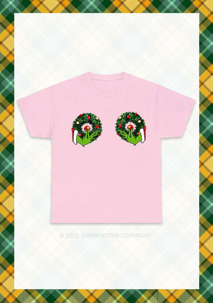 Christmas Wreath Chunky Shirt Cherrykitten