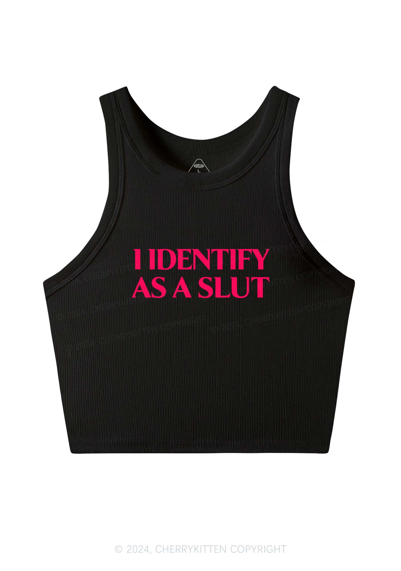 Identify As A Slxt Y2K Crop Tank Top Cherrykitten