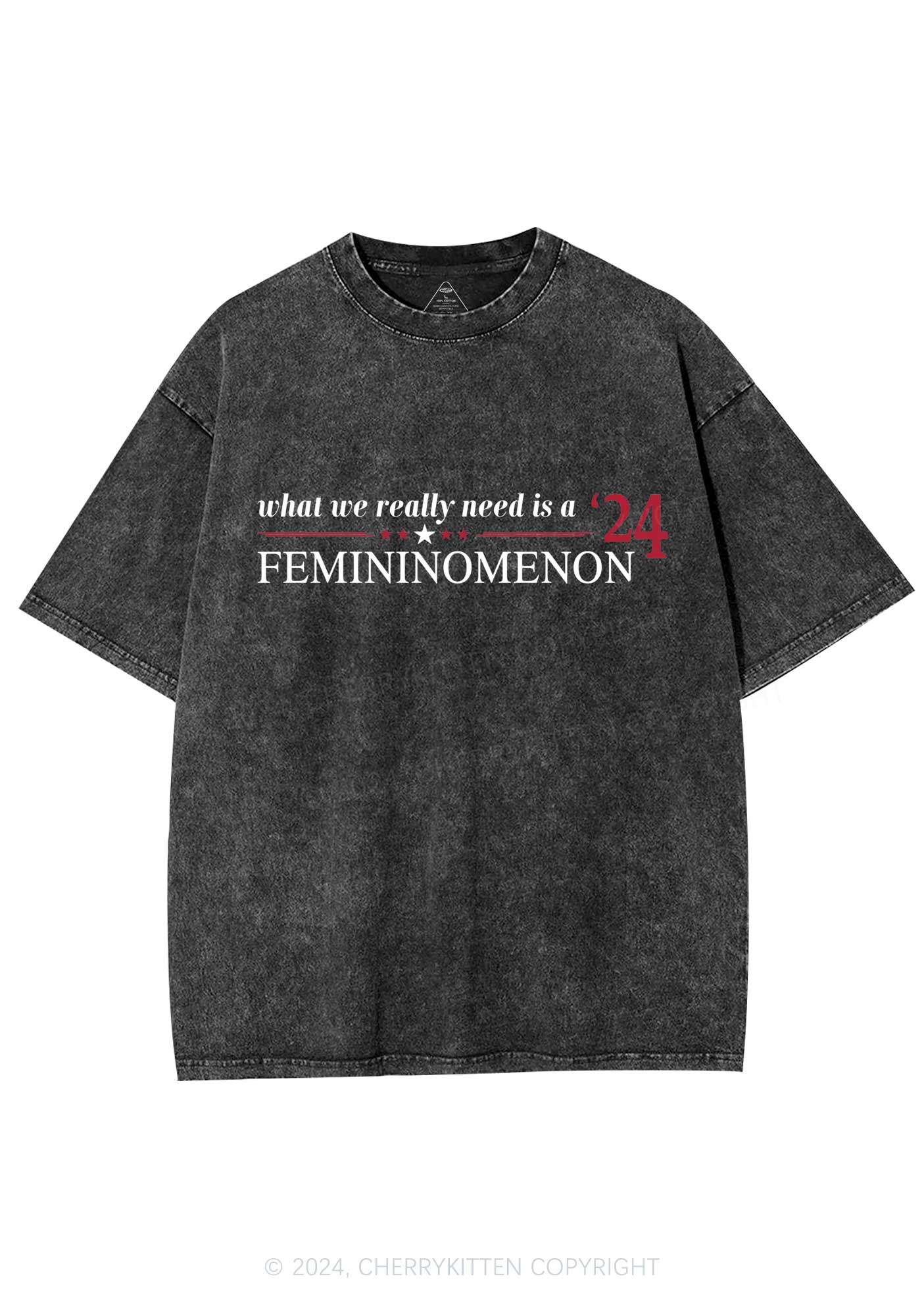 We Need Femininomenon Y2K Washed Tee Cherrykitten