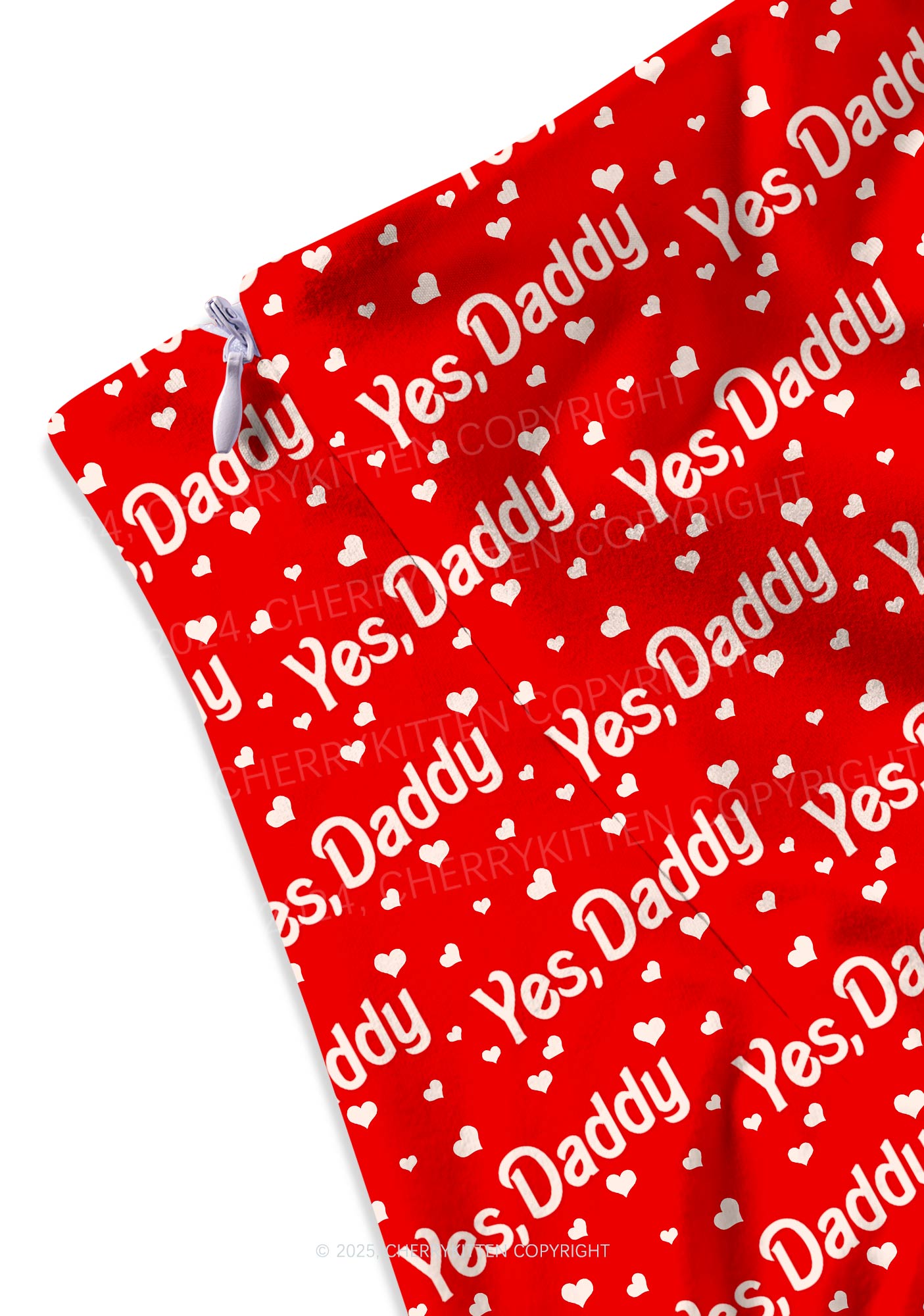 Yes Daddy Y2K Print Midi Skirt Cherrykitten